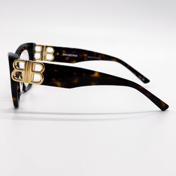 NEW BALENCIAGA BB0312O 002 HAVANA WOMEN EYEGLASSES - Picture 6 of 9
